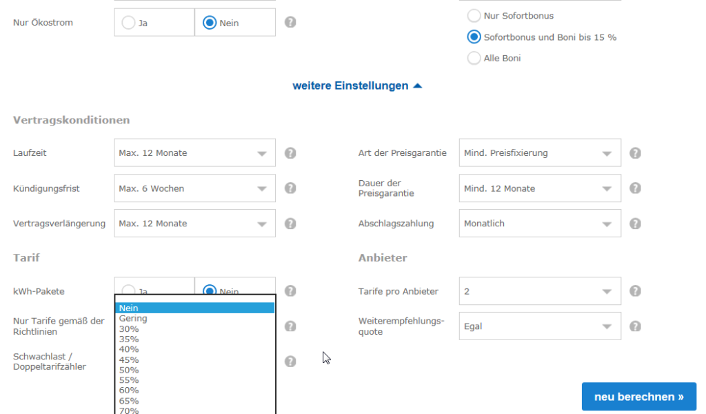Mehrtarifzähler Zweitarifzähler