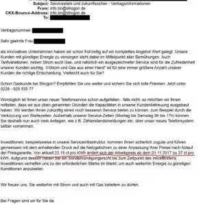 Preiserhöhung Strogon 2017