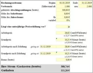 Eon Stromrechnung Erfahrungen