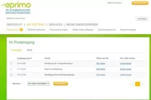 eprimo Kundenportal login