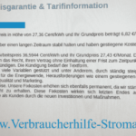 Preiserhöhung EVR Energieversorger Rheinland (eingestellt im Kundenportal)