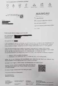 Preiserhöhung Maingau