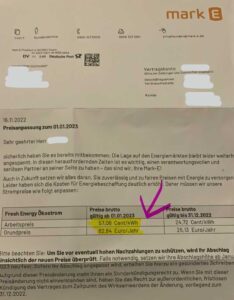 Mark E Preiserhöhung: zum 1.1.2023 auf 57 Cent – verbraucherhilfe