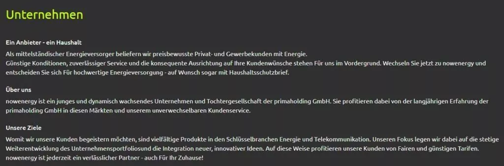 nowenergie primaholding gmbH Voxenergie Primastrom