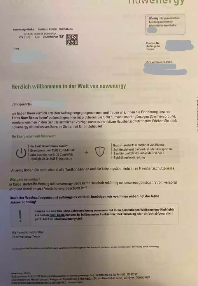 nowenergy Vertragsbestätigung2