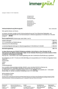 rechnung strom