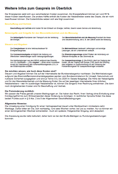 EWE Preiserhöhung Gas 2023 Seite 2