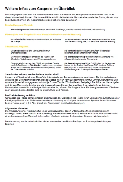 EWE Preiserhöhung Gas 2023 Seite 2