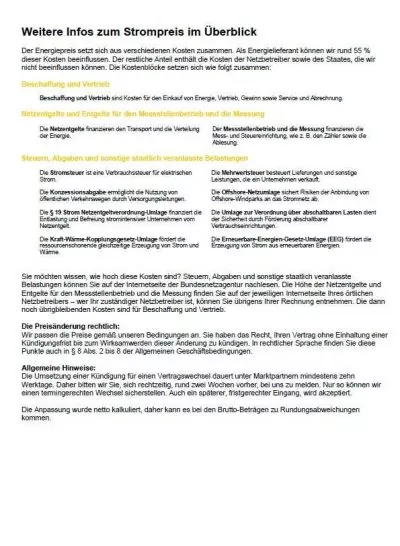 EWE Preiserhöhung Strom 2