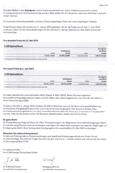Eon Preiserhöhung 2023 Juni Seite 2