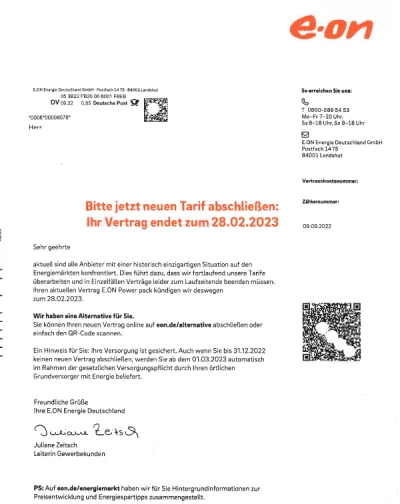 Eon Preiserhöhung Strom 2022