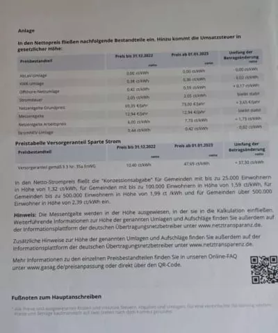 GASAG Preiserhöhung Strom