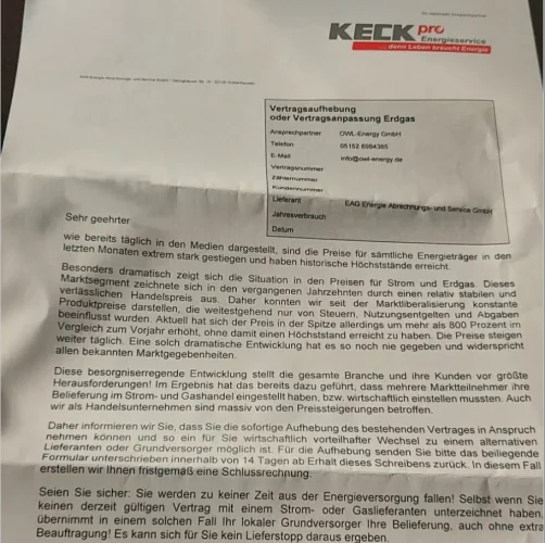 Keck pro Energieservice