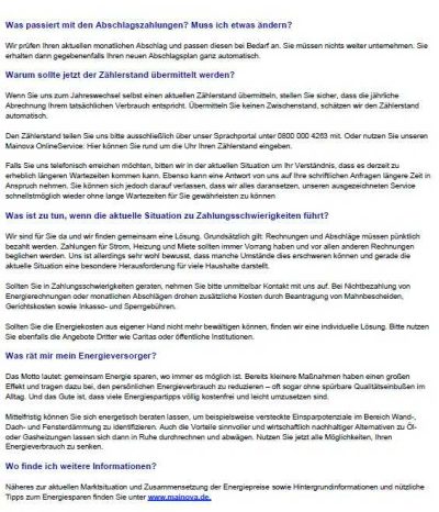 Preiserhöhung Mainova Strom