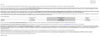 Preiserhöhung lichtblick