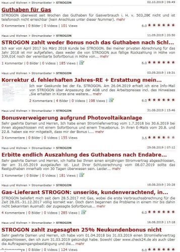 Strogon Erfahrungsberichte