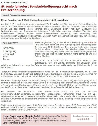 Stromanbieter K Ndigen Vorlagen F R E Mail Fax Brief