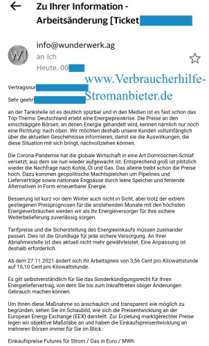 Wunderwerk AG + 352% auf Arbeitspreis