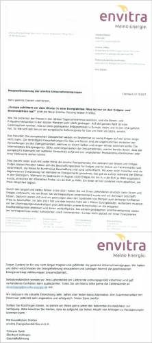 envitra - Neupositionierung der envitra Unternehmensgruppe