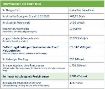 eprimo Abschlagserhöhung