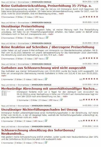 immergrün preiserhöhung