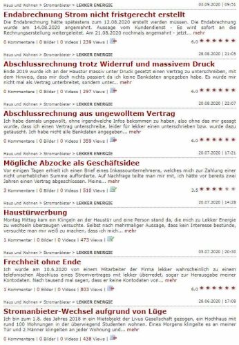 lekker energie widerrufen