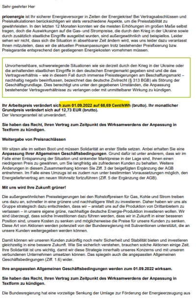 prioenergie kündigen