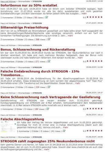 strogon Bewertungen